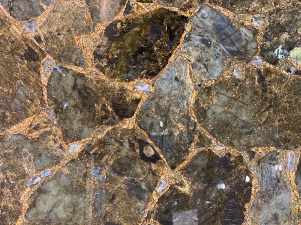 Labradorite with Gold