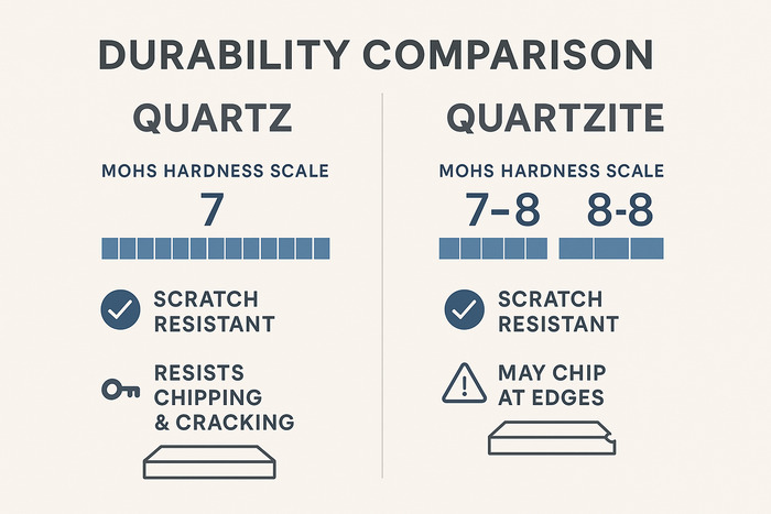 quartz vs quartzite countertops
