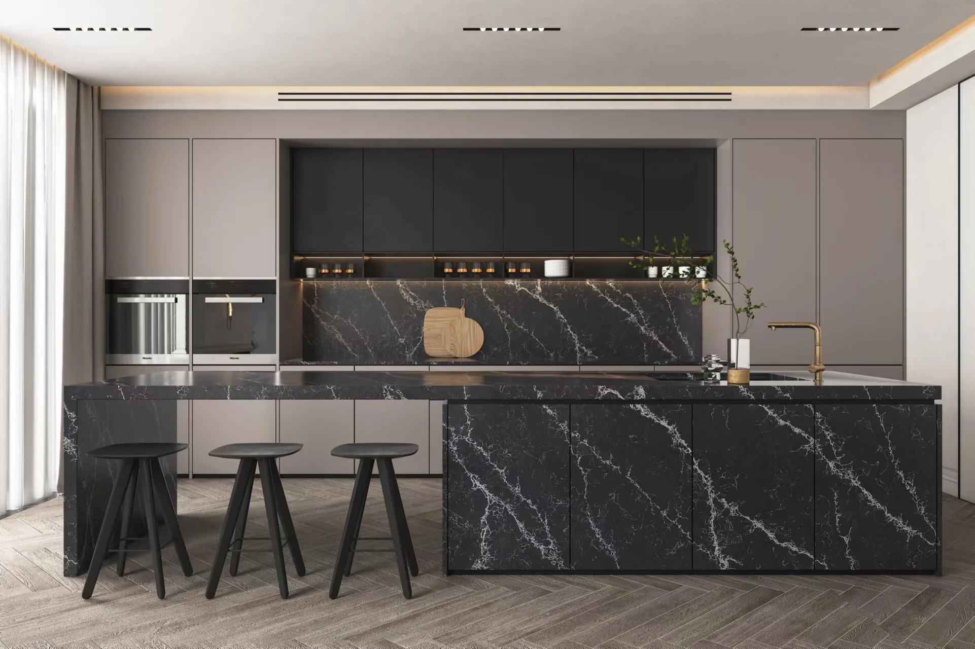 Calacatta Nero Quartz