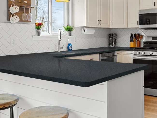 Dark Concrete Kitchen
